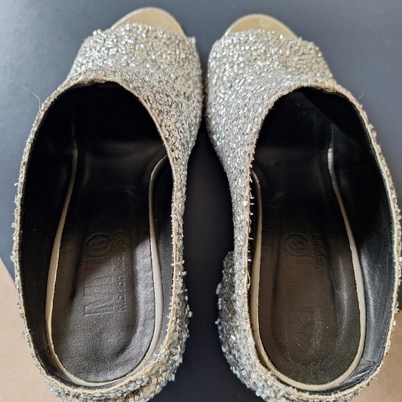 MM6 Maison Margiela Pre-owned Silver Beaded Mules - Picture 7 of 16